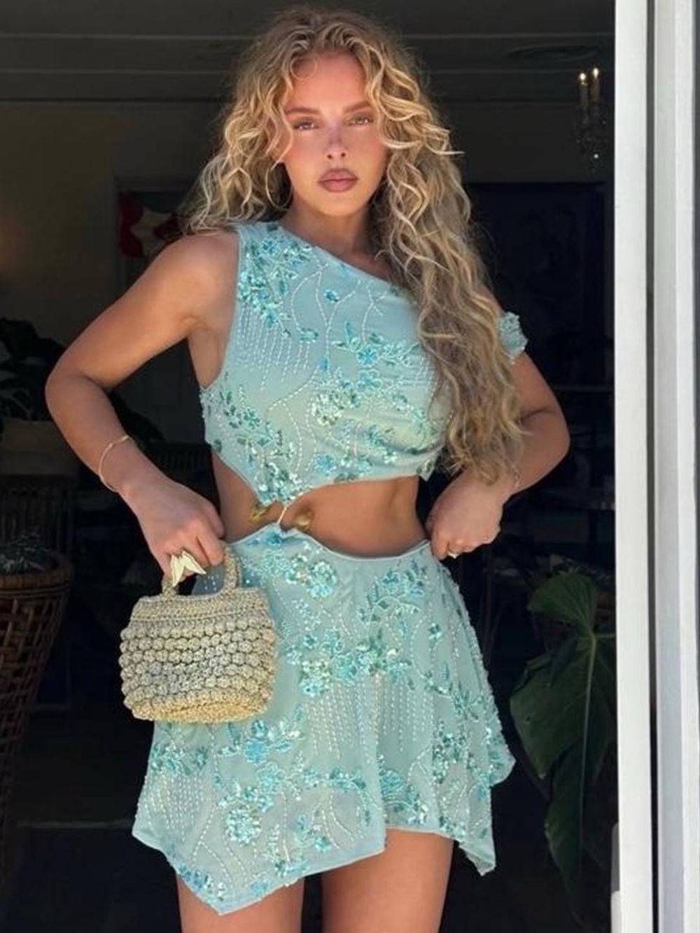 Peppermayo green floral co-ord set
